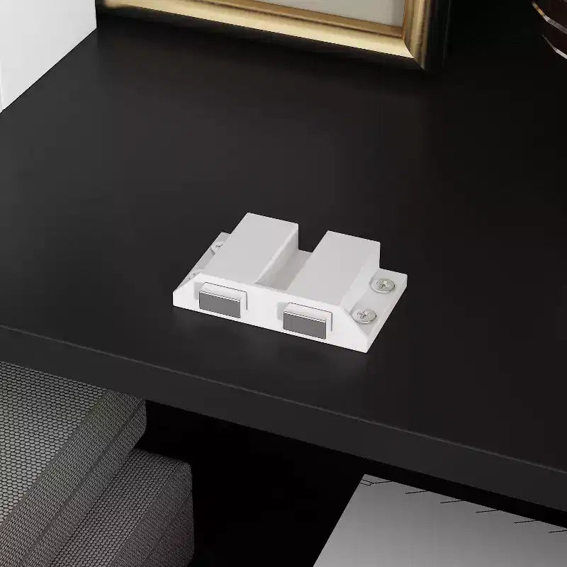 Mobile contenitore in vetro a 2 ante e 1 cassetto, espositore moderno, libreria, vetrinetta