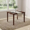 Kings Brand Furniture - Kurmer Square Solid Wood Dining Room Kitchen Table, Cappuccino