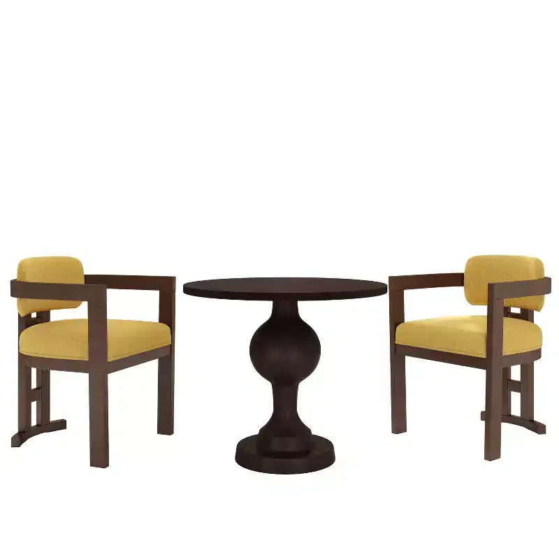 Christopher Knight Home Jace Set da Pranzo Imbottito a 3 Pezzi in Legno di Betulla e Alluminio