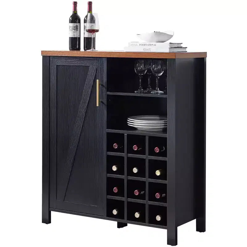 Kings Brand Furniture - Credenza Buffet Mobile Bar per Cucina, Soggiorno, Sala da Pranzo