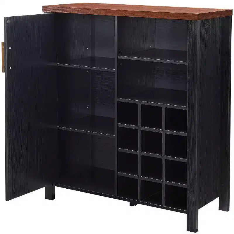 Kings Brand Furniture - Credenza Buffet Mobile Bar per Cucina, Soggiorno, Sala da Pranzo