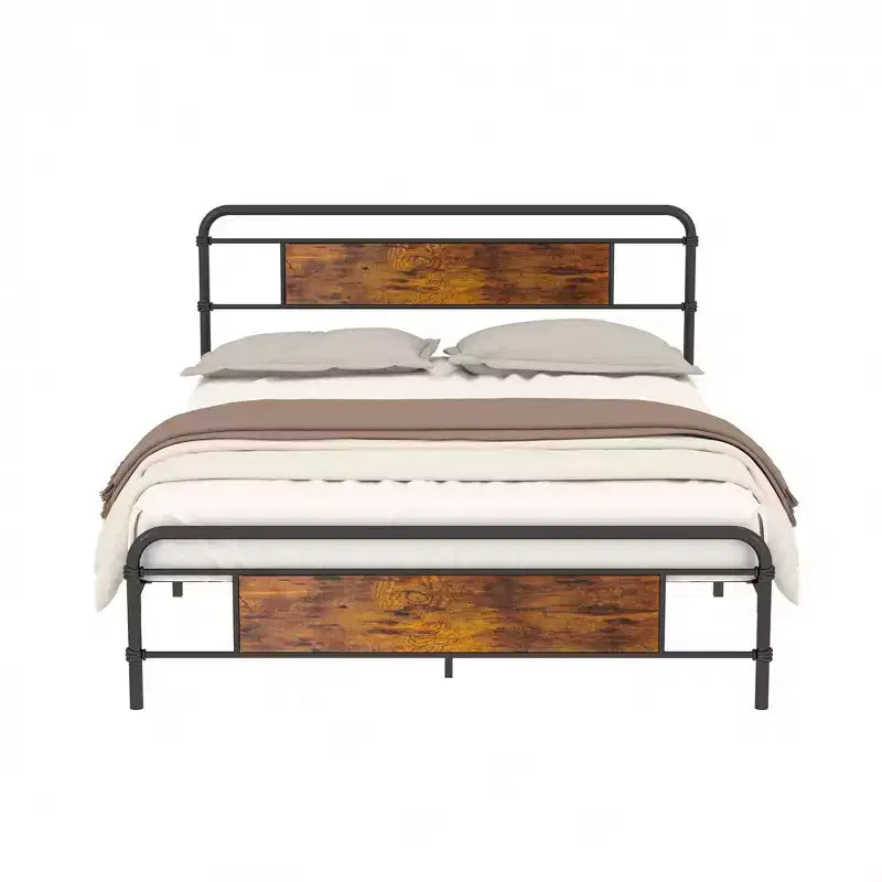 Set di 2 sedie da pranzo imbottite in similpelle con cucitura a T, marrone cognac con gambe color espresso