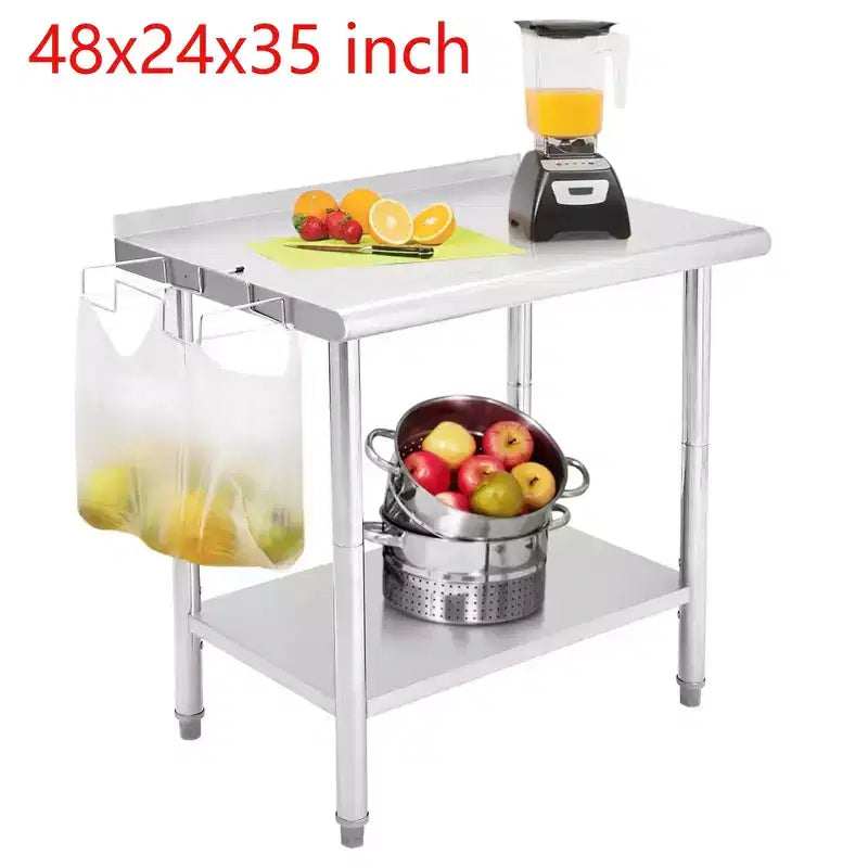 Garvee Stainless Steel NSF Commercial Work Prep Table Height Adjustable
