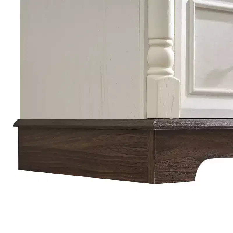Cassettiera in legno stile rustico con 6 cassetti
