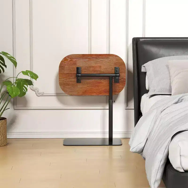 Tavolino da Divano Minimalista, Vassoio, Girevole a 360° e Regolabile in Altezza, Adatto per Piccoli Spazi, Tavolino da Comodino, Tavolino da Sedia