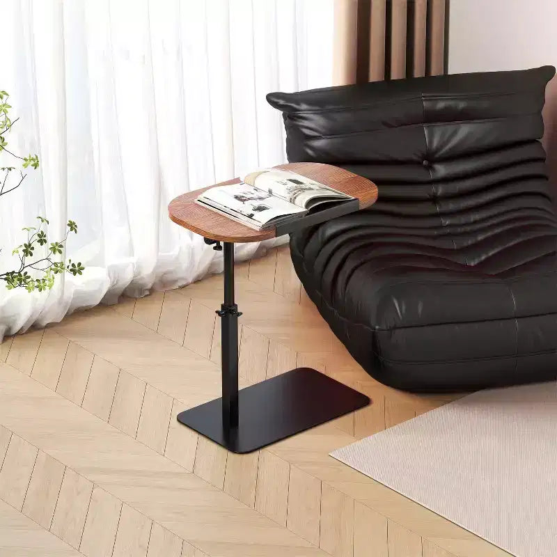 Tavolino da Divano Minimalista, Vassoio, Girevole a 360° e Regolabile in Altezza, Adatto per Piccoli Spazi, Tavolino da Comodino, Tavolino da Sedia