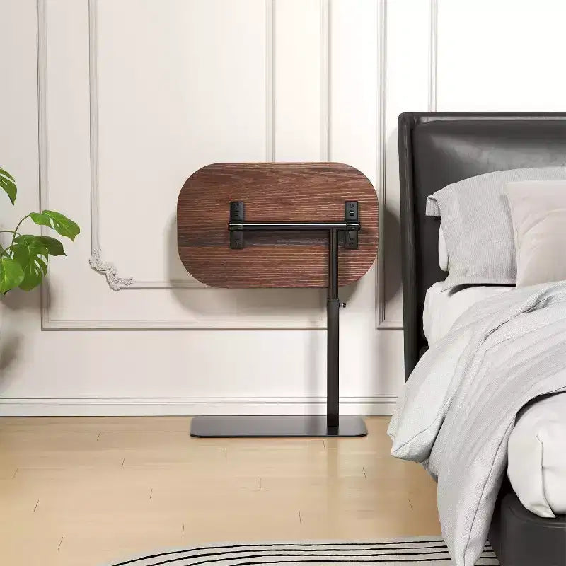 Tavolino da Divano Minimalista, Vassoio, Girevole a 360° e Regolabile in Altezza, Adatto per Piccoli Spazi, Tavolino da Comodino, Tavolino da Sedia
