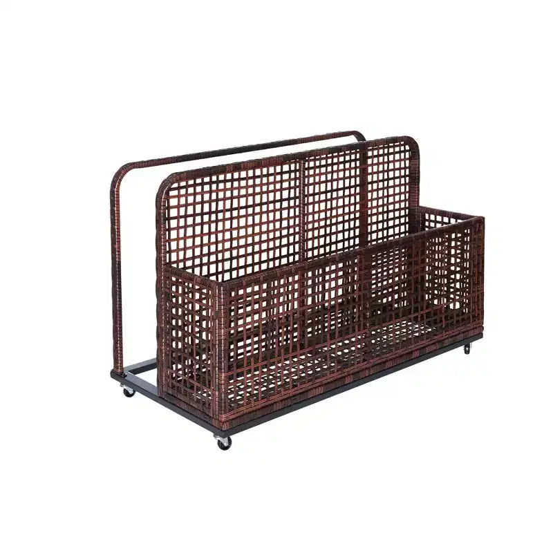 Contenitore per oggetti da piscina,Contenitore per oggetti da piscina in PE Rattan,Organizzatore da piscina per cuscini, gonfiabili, tubi galleggianti, giubbotti di salvataggio, palloni da spiaggia, mobili da giardino (Grigio)