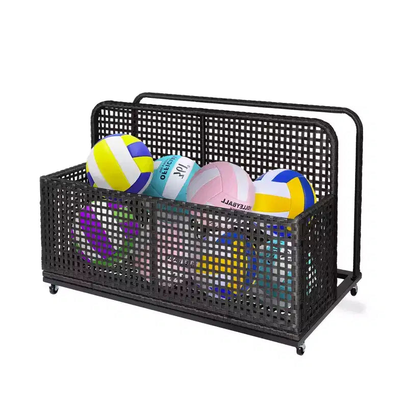 Contenitore per oggetti da piscina,Contenitore per oggetti da piscina in PE Rattan,Organizzatore da piscina per cuscini, gonfiabili, tubi galleggianti, giubbotti di salvataggio, palloni da spiaggia, mobili da giardino (Grigio)