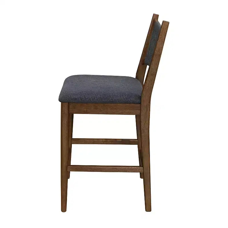 Set di 2 moderni sgabelli da bancone in legno di Hevea rivestiti con schienale in corda intrecciata