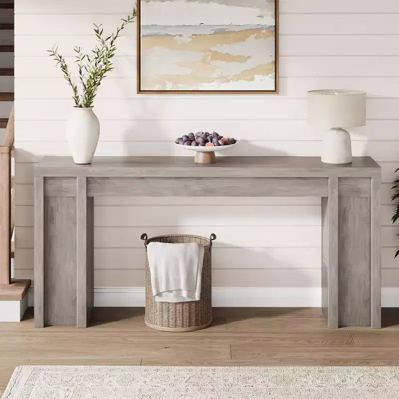 70 Extra-Long Console Table,Wooden Sofa Table for Behind Couch, Entryway, Foyer and Hallway