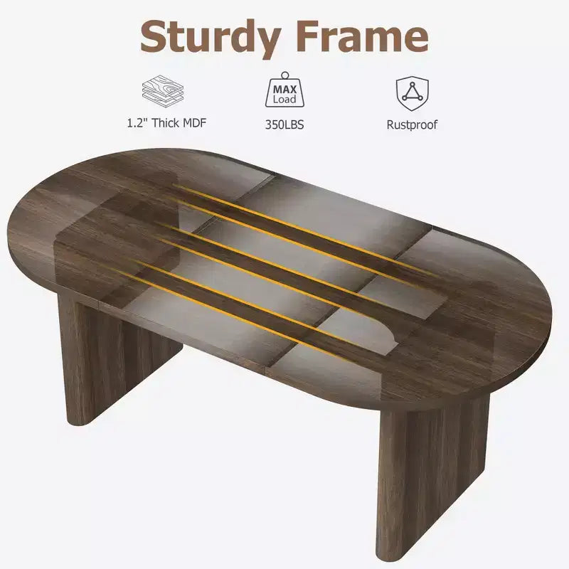 Tavolo da pranzo, scrivania per computer, scrivania moderna da ufficio, postazione di lavoro in legno, piano ispessito e base robusta, adatta per cucine, uffici e case