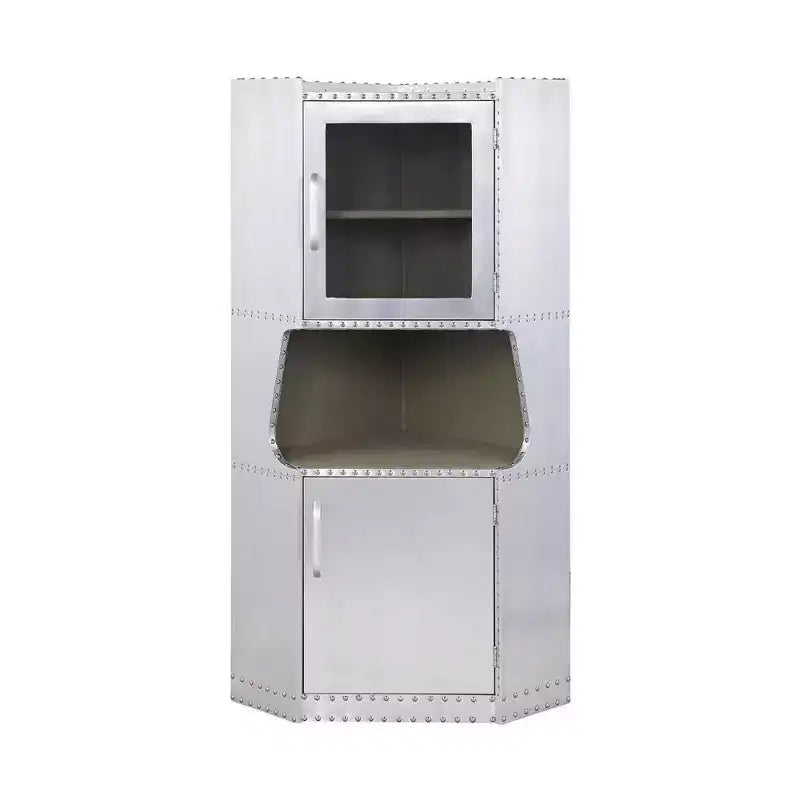 Acme Furniture Brancaster Decorative Storage Cabinet Aluminum