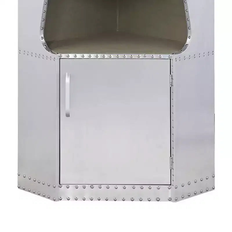 Acme Furniture Brancaster Decorative Storage Cabinet Aluminum