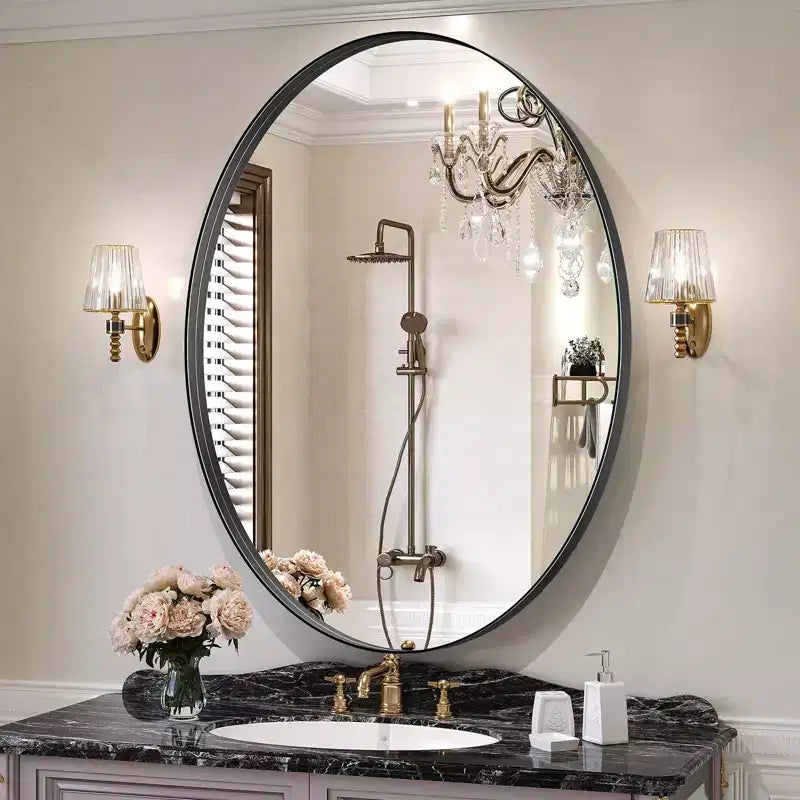 Specchio ovale da bagno 20x28/24x36/26x38 Specchio decorativo da parete orizzontale verticale