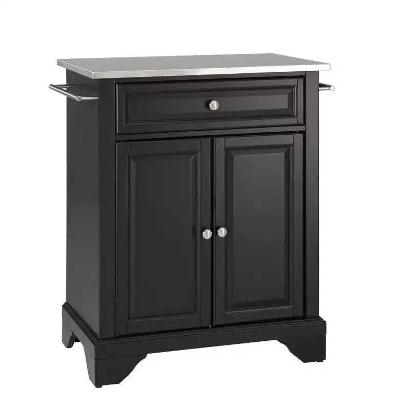 Isola/Carrello da cucina portatile con piano in acciaio inox - Crosley