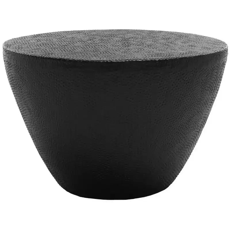 Round Aluminum Coffee Table, Lightweight & No Assembly Required, Modern Living Room Accent