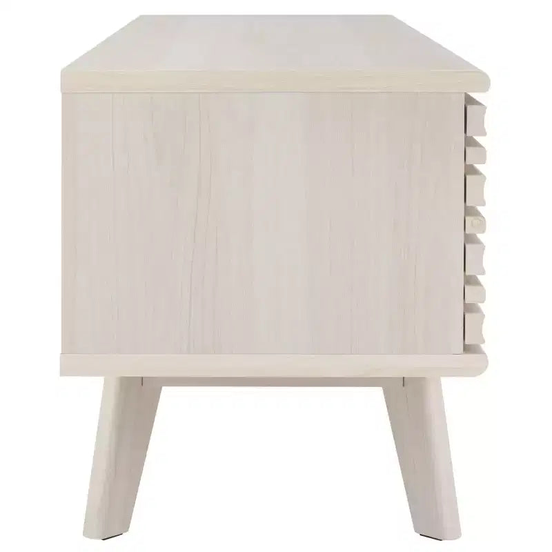 1-Door 2-Shelf Media Stand with Adjustable Shelves & Cable Management, Fits TVs up to 50"