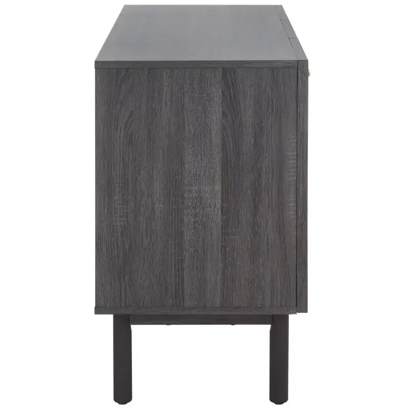 3-Door Sideboard Media Stand with Adjustable Shelves & Cable Management, Fits TVs up to 60"