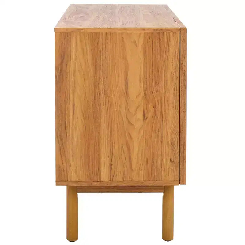 3-Door Sideboard Media Stand with Adjustable Shelves & Cable Management, Fits TVs up to 60"