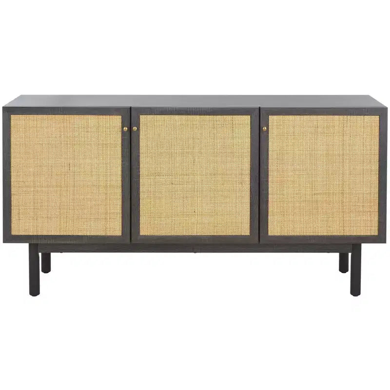 3-Door Sideboard Media Stand with Adjustable Shelves & Cable Management, Fits TVs up to 60"