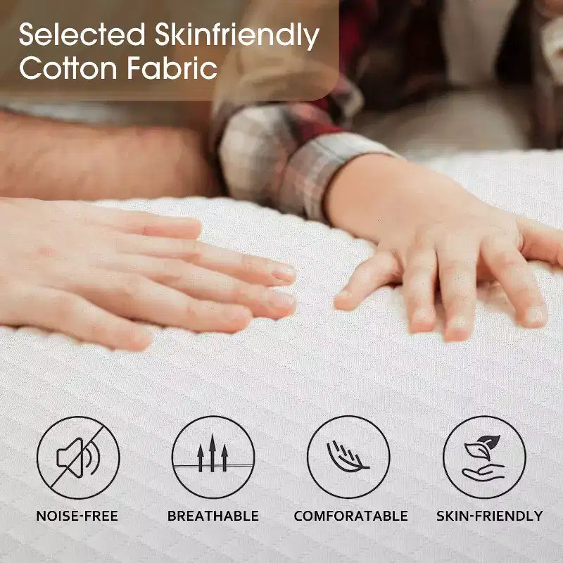 5 Inch Gel Memory Foam Mattress, CertiPUR-US Certified, Fiberglass Free, Bed-in-a-Box with Non-Slip Bottom